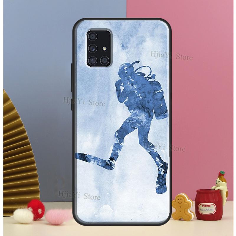 

Чехол для телефона с аквалангом и дайвингом для Samsung A72 A52 A42 A32 A12 A10 A20S A30 A50 A70 A20e A21S A11 A41 A51 A71 Samsung A72