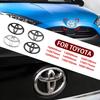 3D Car logo series Front Head Grill Hood Bonnet Emblem Rear Tail Bumper Trunk Badge For Toyota RAV4 Yaris  Corolla Camry Hilux