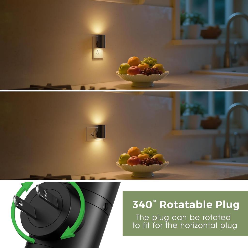 L LOHAS LED Night Light, Night Lights Plug into Wall, Dimmable Nightlights