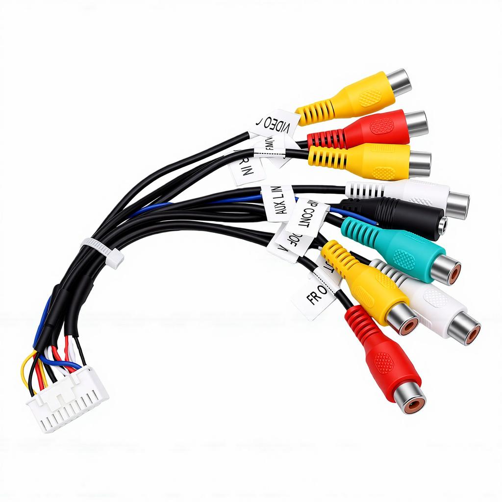 Car Radio Stereo Power Cable 20 Pin Support for Android 9 Female Adapters Radio Wiring Harness Kit