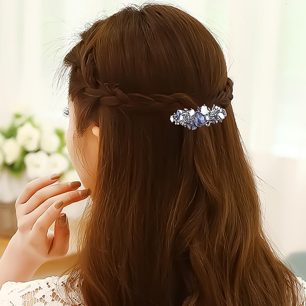 Haarspangen Kristall Strass Haarspangen Schmetterling Französische Clips Vintage Frühling Haarspangen Blumen Haarschmuck