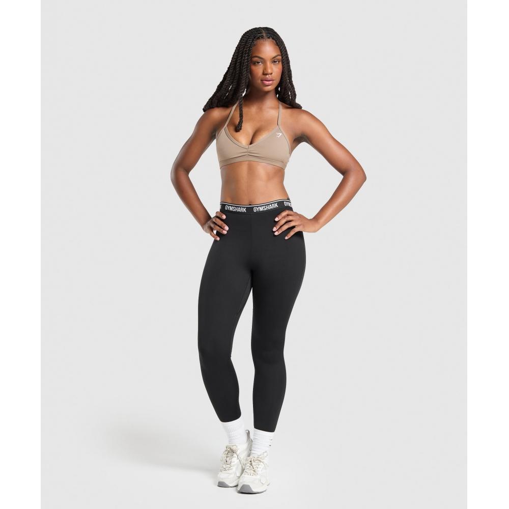 Gymshark Minimal Sports Bra Lifestyle Brown B3a2j Nc0s