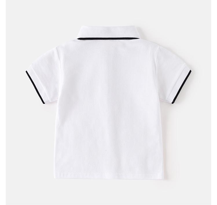 Dětské polo tričko 2025: Chlapecké trendy tričko s krátkým rukávem ve vyšívaném korejském stylu
