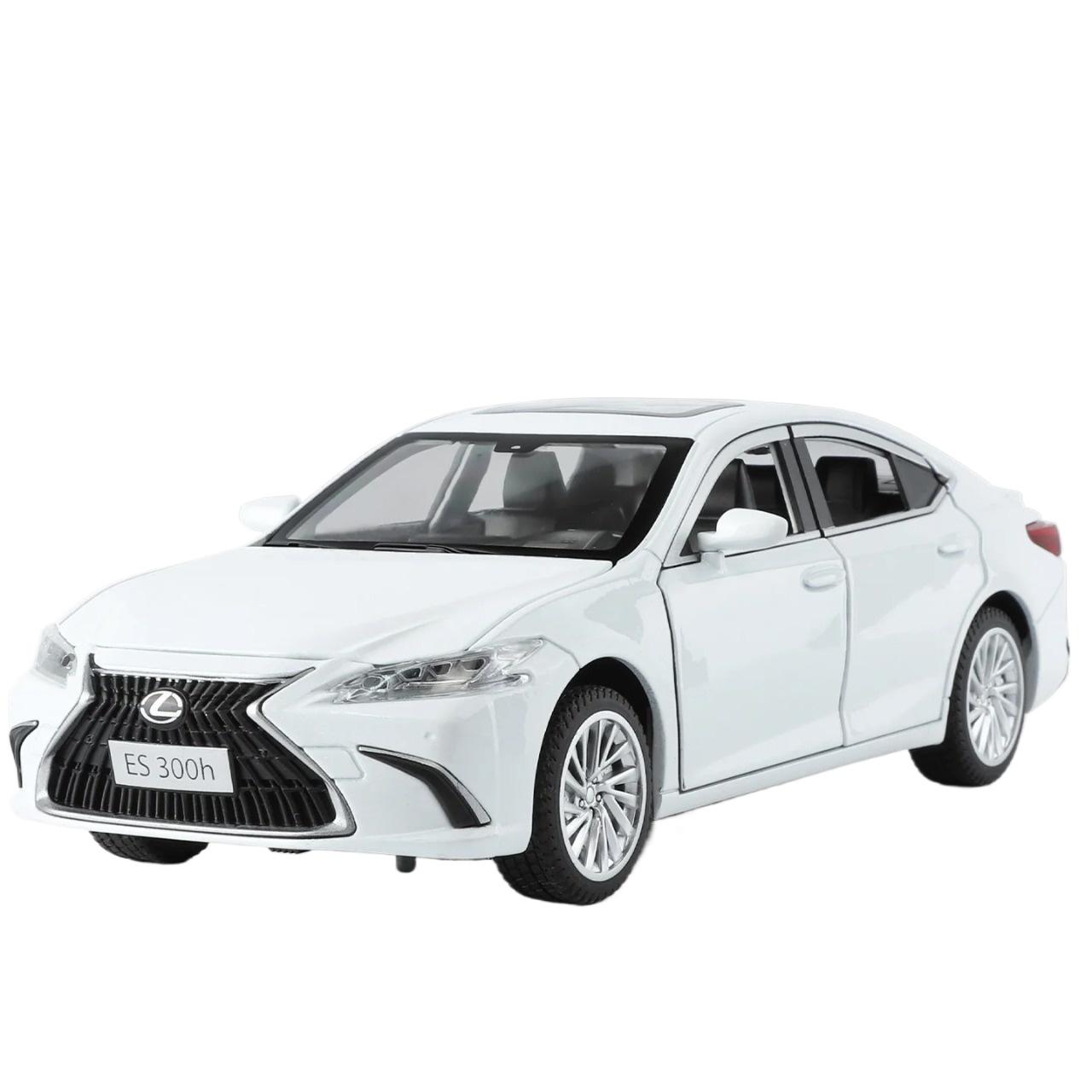 

1/24 Lexus ES300h Coupe Alloy Sports Car Model Diecasts Metal Luxy Vehicles Car Model Simulation Sound Light Collection Kids Toys Gift белый