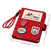 Felt Travel Stamp Book Scenic Spot Check-In Creative Notebook Beautiful Souvenir Stamp Card Book Blank Inside Pages