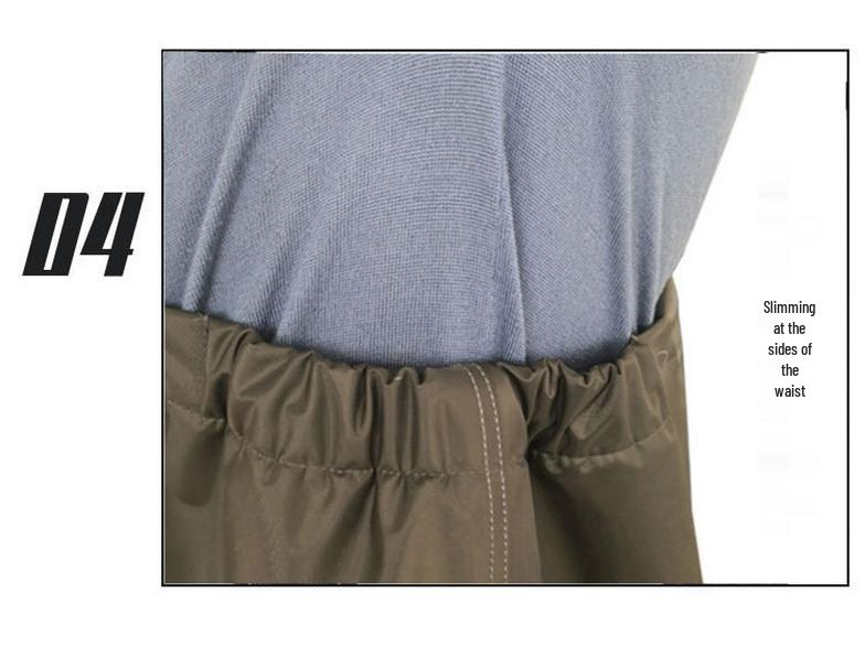 Men's Waterproof Fishing Gear: Rain Pants with Boots, Half-Body Suit, Leather Fork, Full-Body Water Shoes.