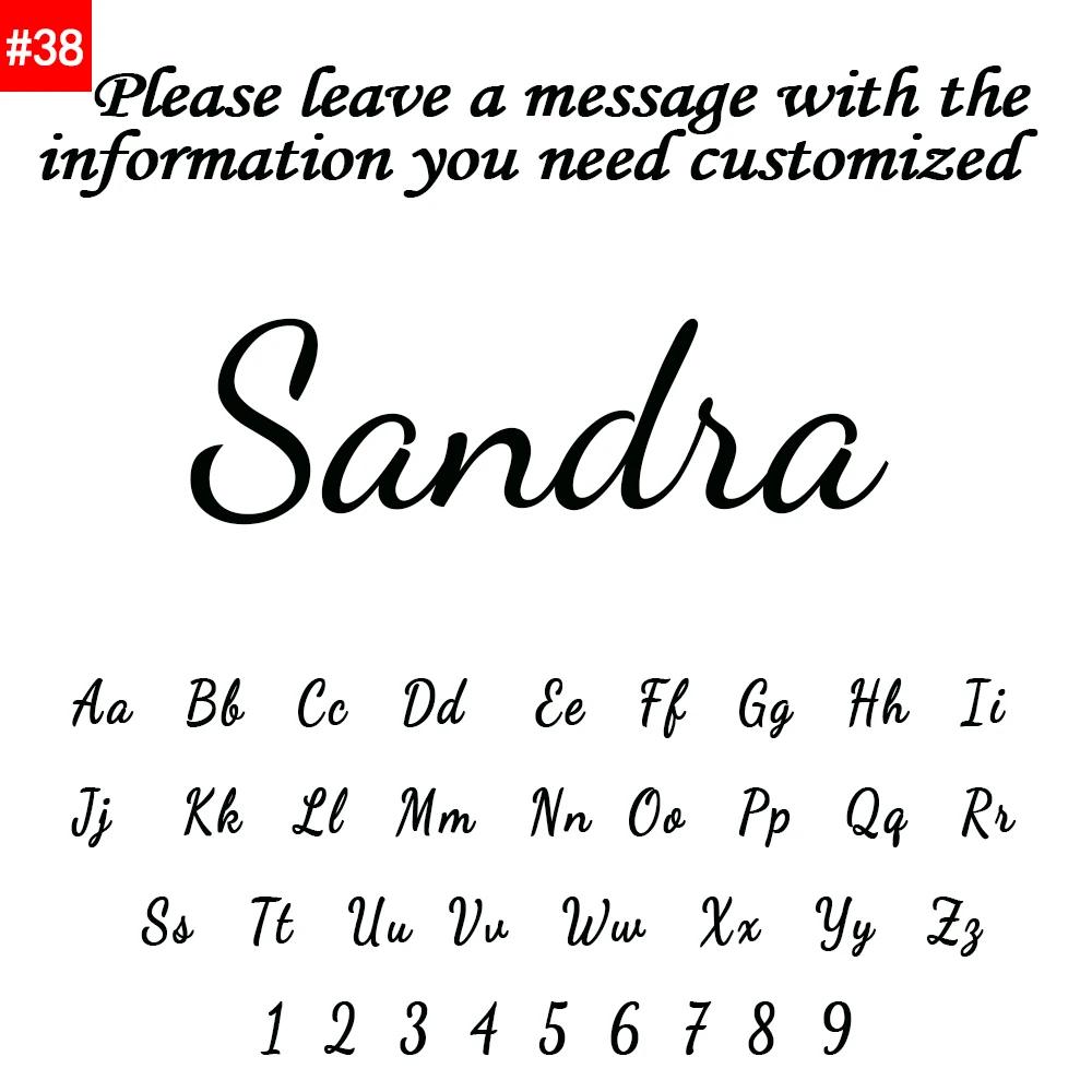 Custom Name Long Pendant Earrings Personalized Chains Ear Studs Custom Stainless Steel Letter Name Earrings Wedding Gifts