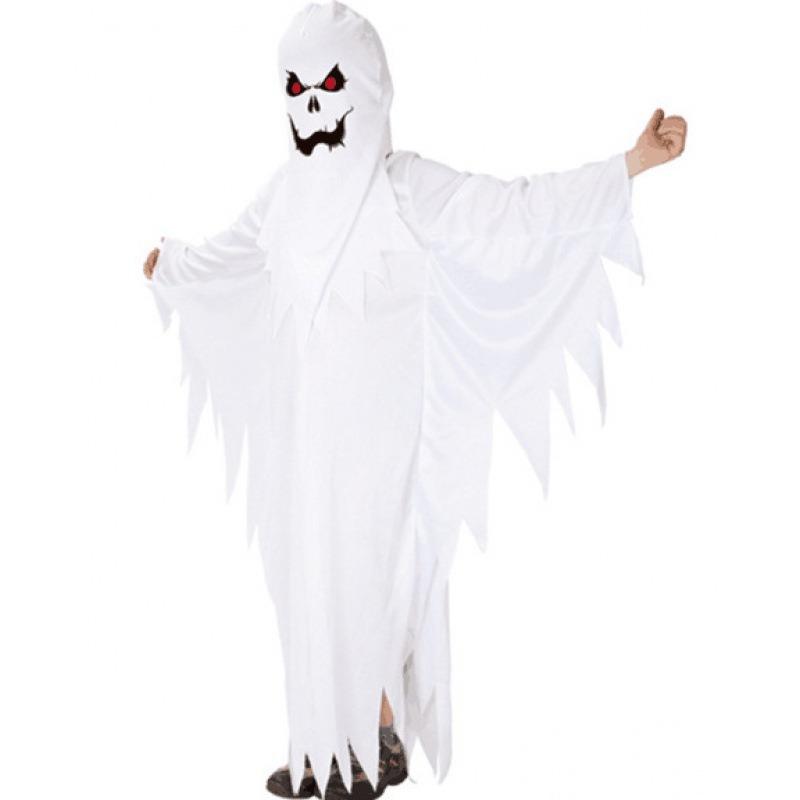 Halloween children's character role-playing clothes, scary elf suit, playful white ghost costume