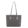 Retro Womens Tote Bag With Special Fabric And Zipper Closure For Daily Commuting And Office