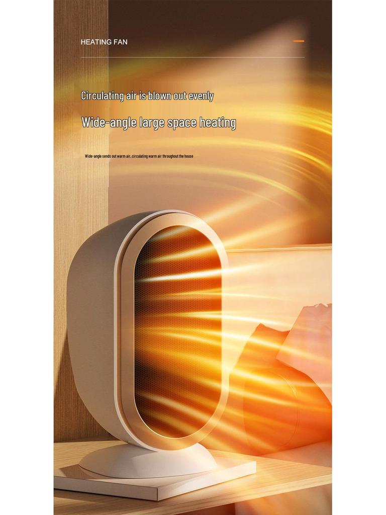 Portable Mini Desktop Fan Heater for Home & Office