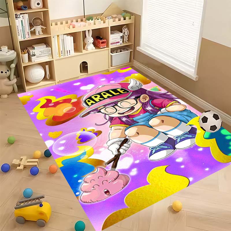 New Cartoon Dr S-Slump Arale Bathroom Rug, Soft Bedroom Floor, Home Laundry Room, Non-Slip Welcome MatCustomizable