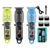 Universal Rechargeable LCD Hair Clipper - Transparent Digital Display, Professional Electric Trimmer for Salons