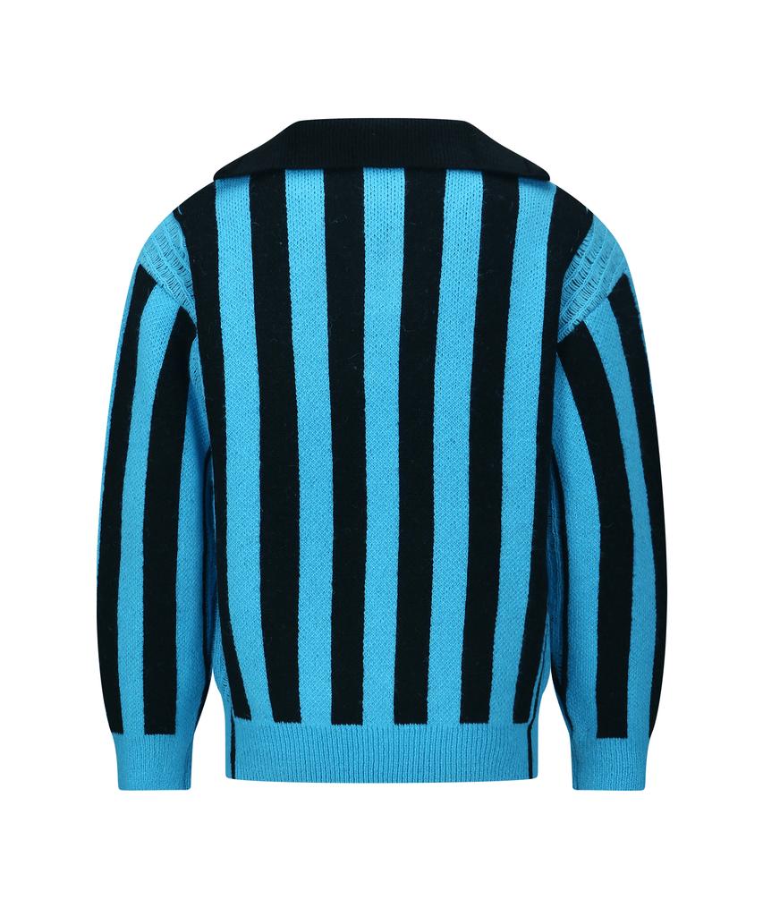 ADSB ANDERSSON BELL Adsb Half Zip-Up Emblem Sweater Atb1370M(Blue)