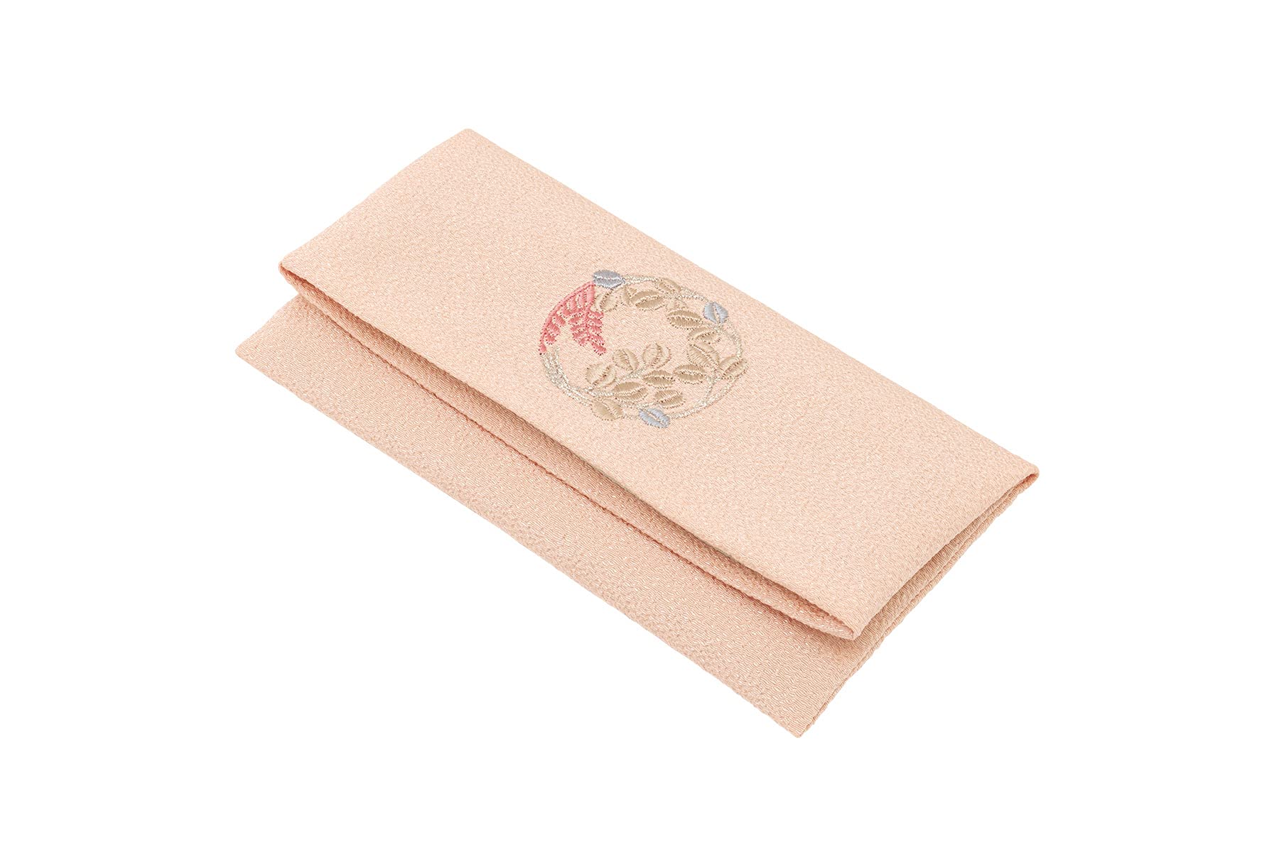 

SOUBIEN Сумка для четток Сумка для четток с вышивкой Ткань Чиримен Цветок Мусуби Буддийский алтарь Японский Розовый футляр, Женщины, Шелк, (Леспедеца) Дизайн,