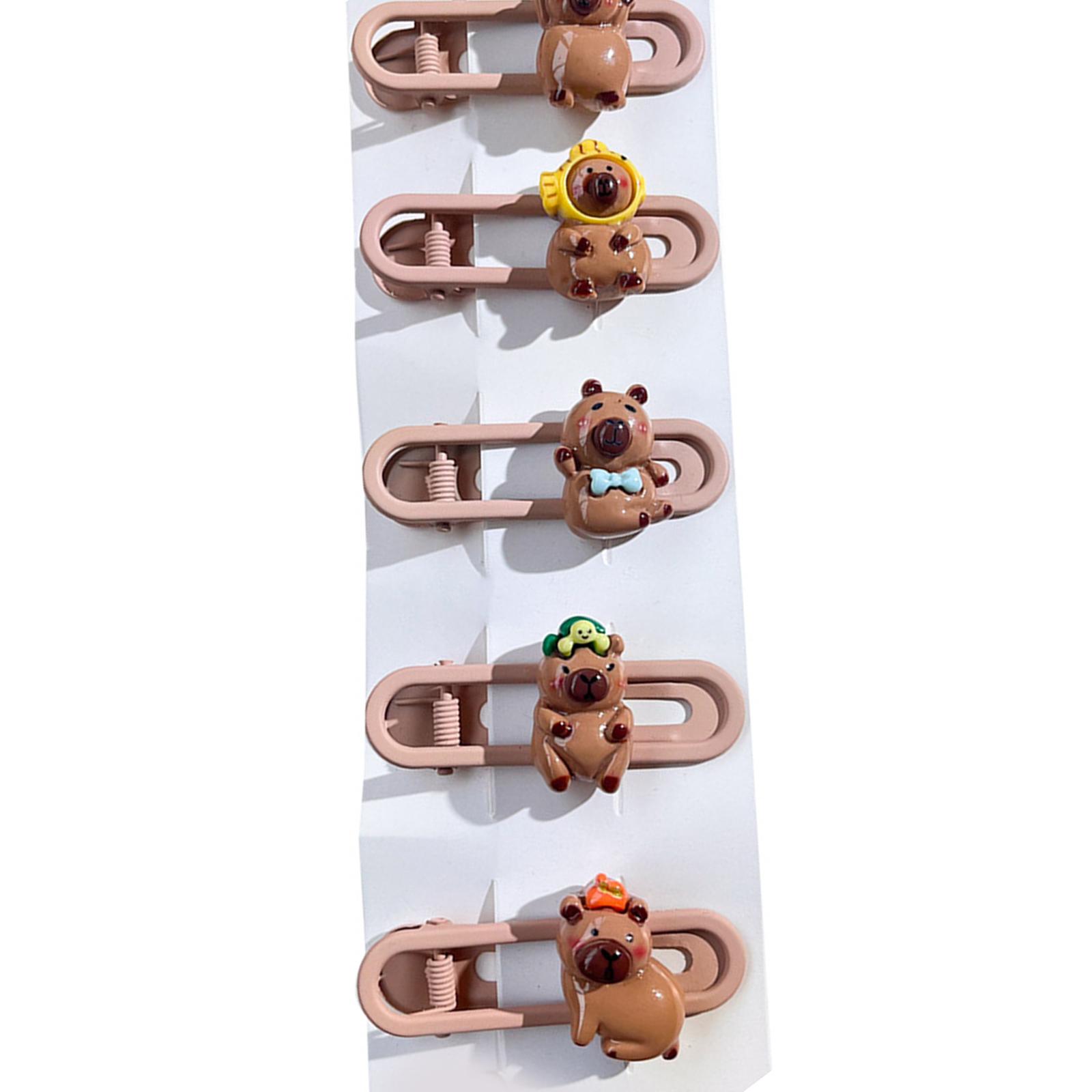 

Заколка для волос для девочек Capybara Women Kids Hairsticks Adorkable Headdress Barrettes Capybara Shape Sweet 2000s Girls Hairpins T2
