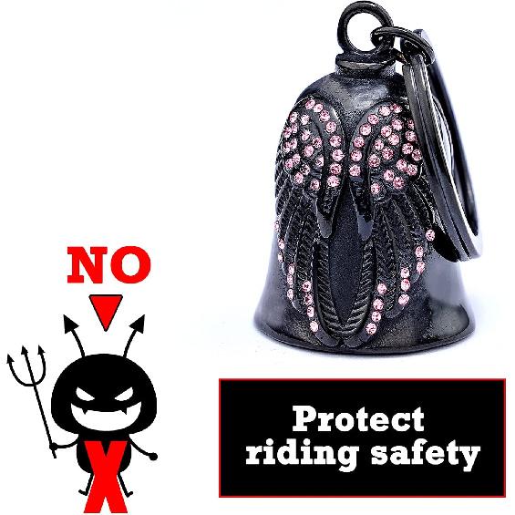 Motorcycle Women Bells - Motorcycle Angel Bell For Men Women,Bell Biker Accessory,Guard Riding Safety