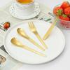 Creative 304 Stainless Steel Teaspoon Tableware Japanese Style Stirring Spoon Hammer Pattern Design Fruit Fork