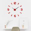 Frameless DIY Wall Clock Without Punching Wall Mechanism Night Light Arrows Decal Acrylic Wall Decoration Home Silent Clock
