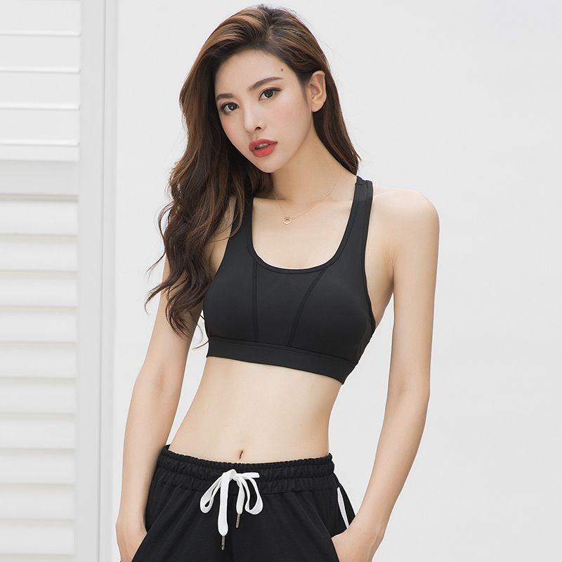 

Марлевый профессиональный формирующий спортивный бюстгальтер для йоги и фитнеса Mesh I-Bra-Black M