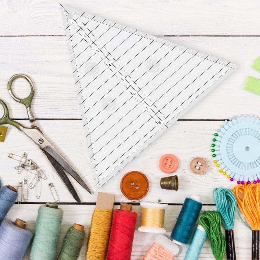 Grids 60 Degree Equilateral Triangle Ruler Quilting Ruler Template Fabric Cutting Ruler Sewing Accessories