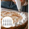 10 Pcs Round Piping Tip, Decorating Tips for Frosting, Ideal for Frosting Cupcakes, Cakes, and Cookies (Ten models)