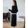 Elegant Contrast Lace Two-Piece Skirt Set