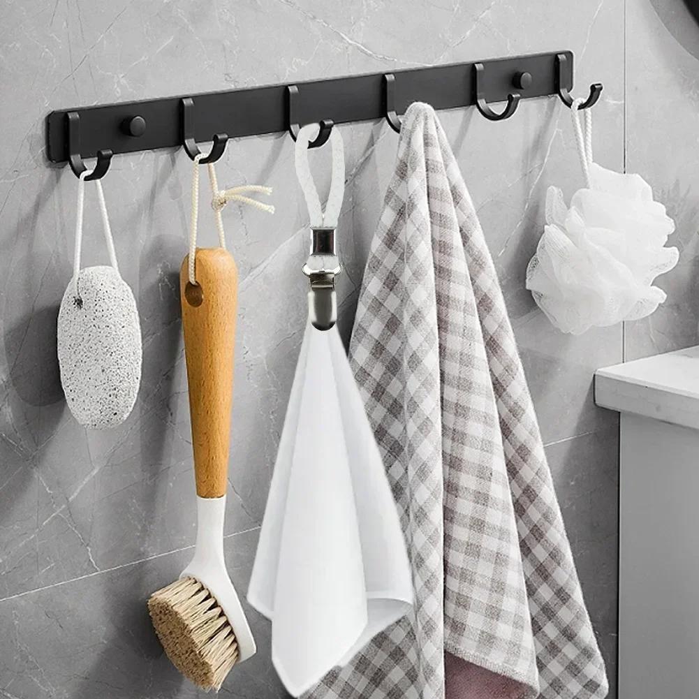 Pants Gloves Not Only Suitable For The Storage Of Kitchen And Bathroom Towels Towel Clips 4pcs Stainless Steel 12pcs