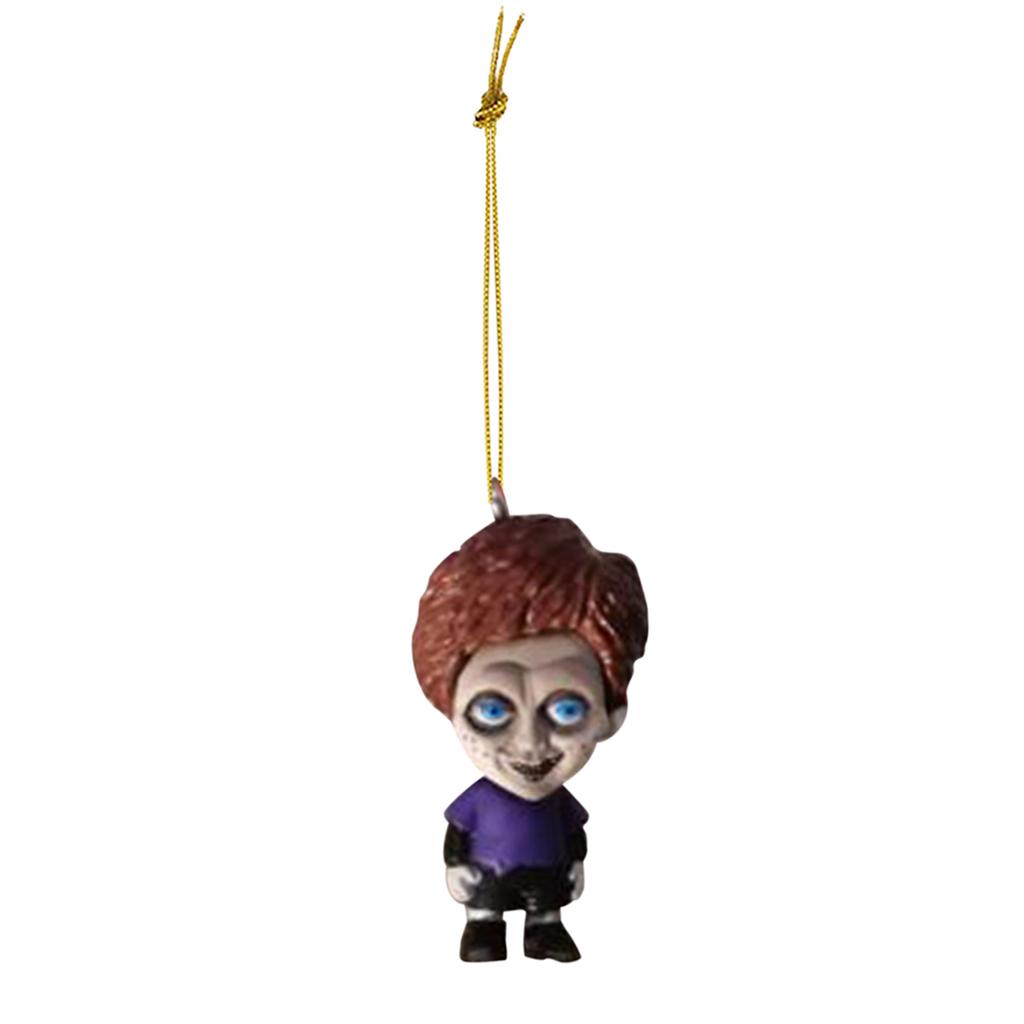 Acrylic Flat Horror Gnome Pendant Halloween Theme Car Interior Rearview Mirror Hanging Ornament Home Decor Accessories