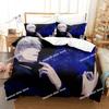 Jujutsu Kaisen Bedding Set Yuji Itadori Gojo Satoru Printed Duvet Cover Sheet Pillowcase Soft Quilt Cover Full Queen King Size