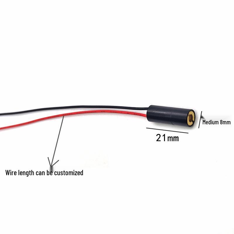 Infrared 980nm 8X21mm 50mW Invisible Laser Module with Dot Point Marking and Internal Focusing