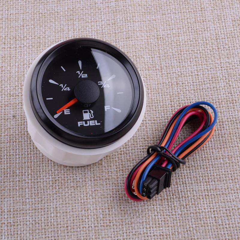 Universal 9-32V 52mm 2" Fuel Diesel Gas Tank Level Gauge Adjustable Backlight Color for Car Boat Marine Truck Motorcycle ATV