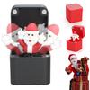 1/2/4Pcs Christmas Middle Finger In A Box Ornament Pop-up Santa Claus Reindeer Snowman Box Desktop Decoration Tricky Props Gag Prank Gift