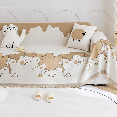 Neue Chenille-Sofabezug, Sofakissen, universelle Ganzjahresdecke mit Cartoon-Motiv, niedliches Wohnzimmer, universelle Decke mit voller Abdeckung