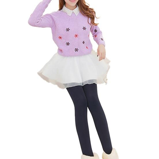 Women Leggings High Elasticity Velvet Lined Warm Pants Solid Color High Waist Leggings Tight