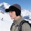 Fashion Ear Protection Men Knitted Cap Keep Warm Knit Wool Beanies Hat Casual Short Brim Ski Earflap Hat Cycling