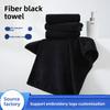 Microfiber Dry Hair Towel Edge-banded Printed Plain Weave CN Black Cross-Border Supply Vacuum-Packaged Sports Gym Customizable
