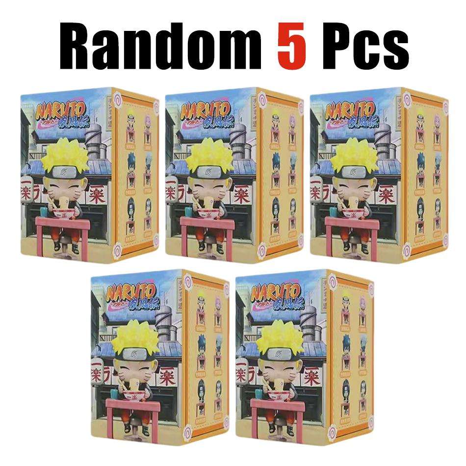 Naruto Shippuden Ramen Theme Series - Chibi Mini PVC Anime Figures - Sasuke Uchiha & Naruto Toy Gifts
