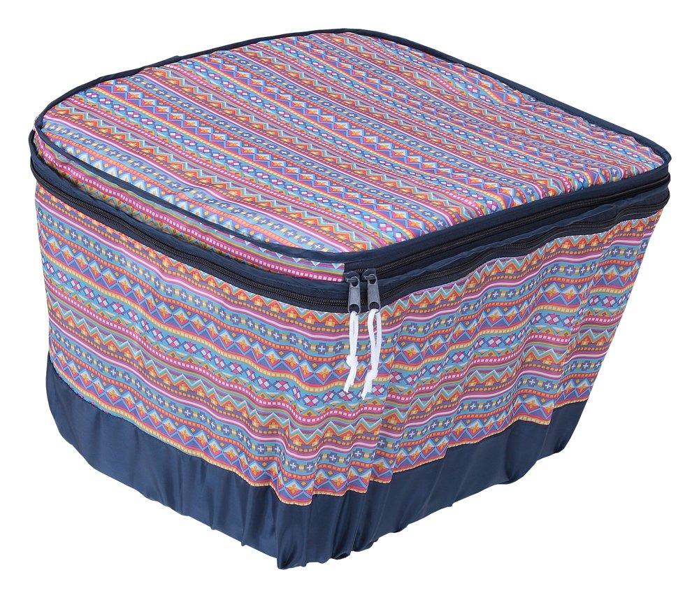 

Kawasumi Seisakusyo Bicycle Rear Basket Modern Art Series Native Red Two-Tier Cover, K-NR6,