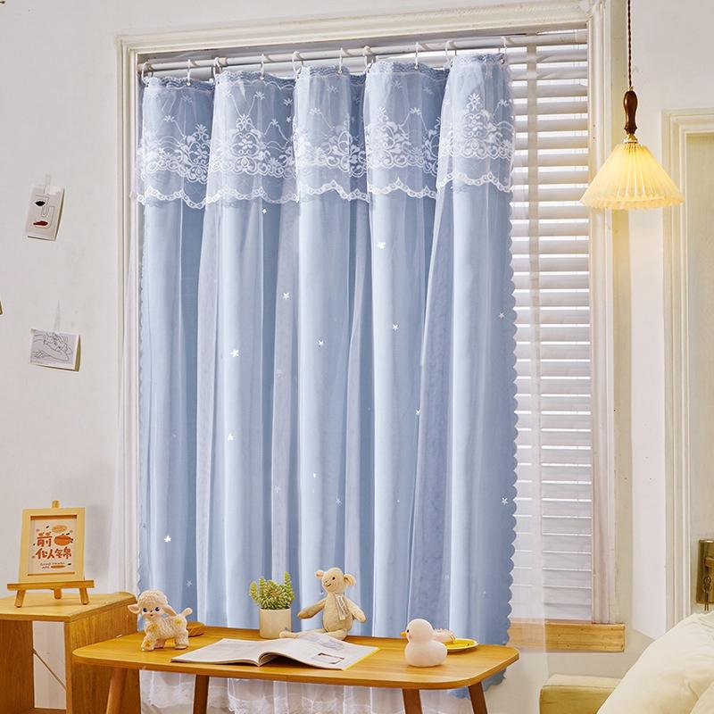 1pc Double Layer Curtain Window Curtain Blackout Curtains for Bedroom Living Room Kitchen Windows Drapes Cortinas Para Ventanas