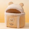 Autumn and Winter Pet Cute Giraffe Animal Shape Outing Bag Winter Warm Oblique Straddle Cat Bag Puppy Dog Backpack