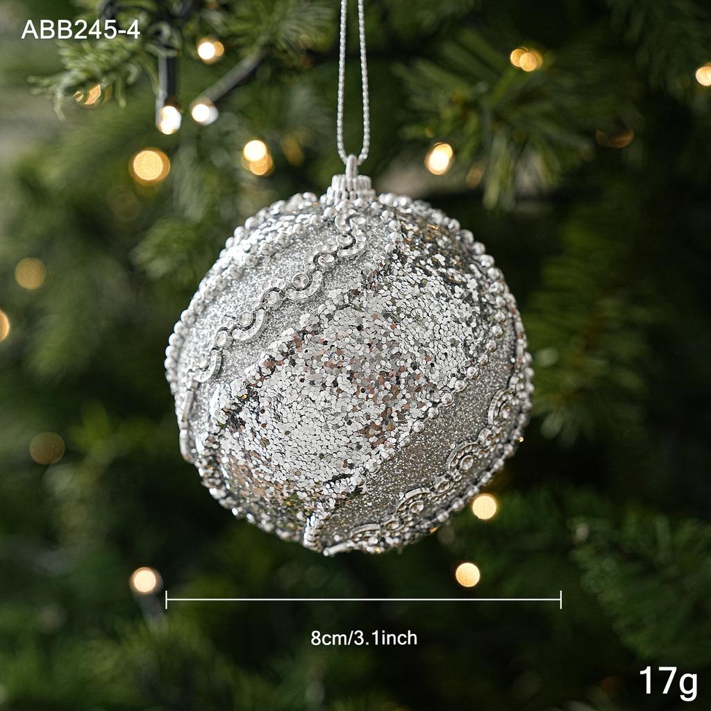Sequin Christmas Ornament Rhinestone Rhinestone Christmas Ornament Pearl Christmas Ornament Lightweight For Window Display