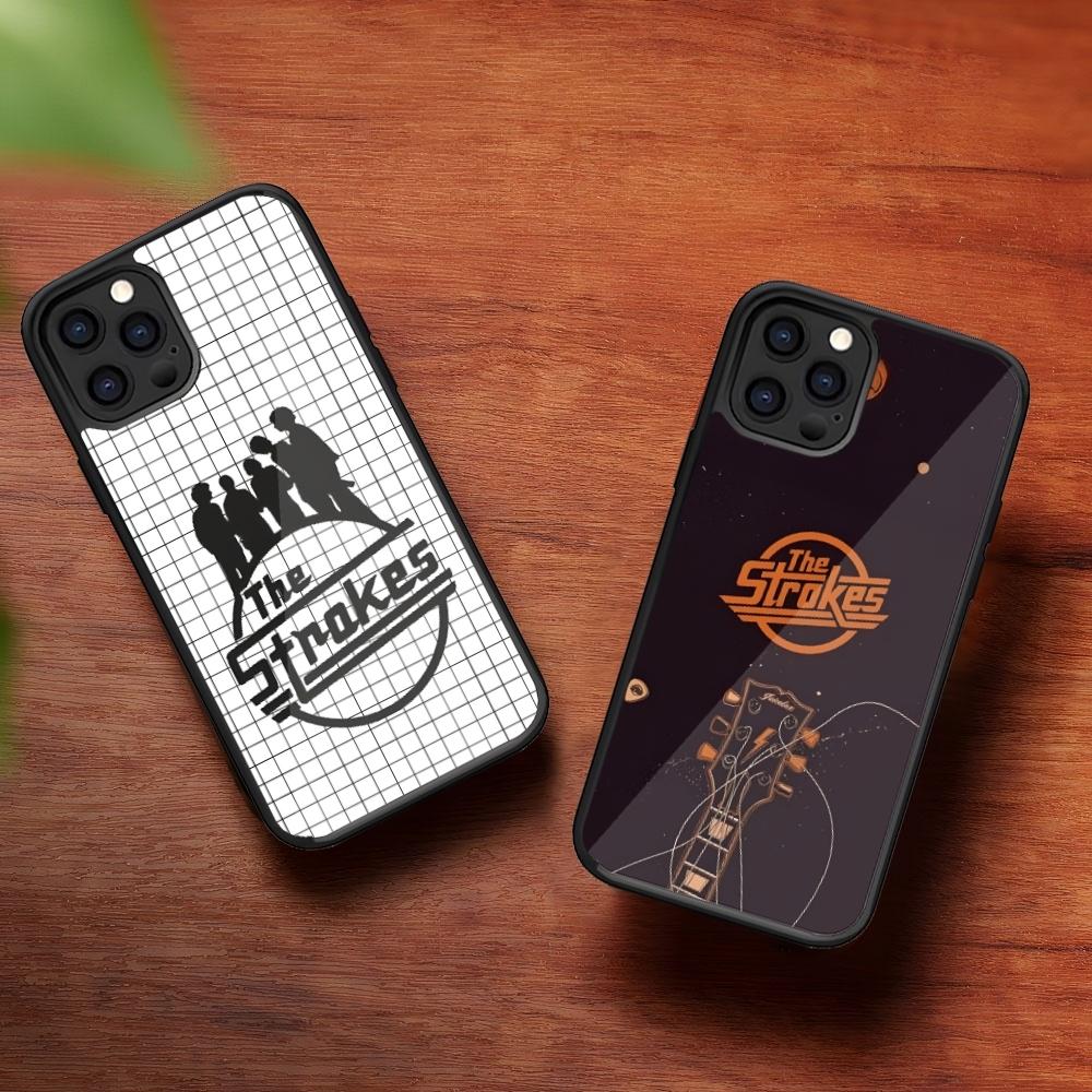 The Strokes Phone Case for Iphone 16 15 14 13 Pro Max 12 11 Mini 7 8 Plus Se Xr X Xs Fundas Shell PC+TPU Cover
