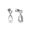 Swarovski Mesmera Series Drop-Shaped Rhodium-Plated Earrings Women Earrings Silver 5661683