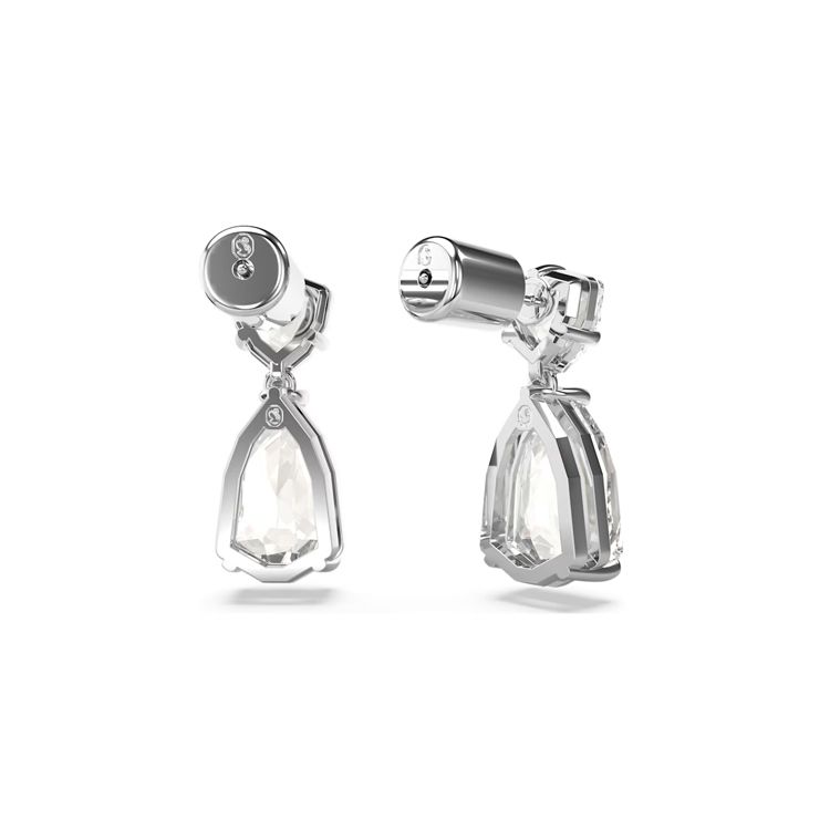 Swarovski Mesmera Series Drop-Shaped Rhodium-Plated Earrings Women Earrings Silver 5661683