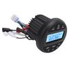 Marine MP3 Player Bluetooth Receiver Radio Gauge IPX6 Waterproof Digital Media Radio Gauge for Yacht Speedboat Motor