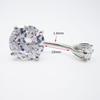 Stainless Steel Round Zircon Four-Claw Navel Ring Body Piercing Stud