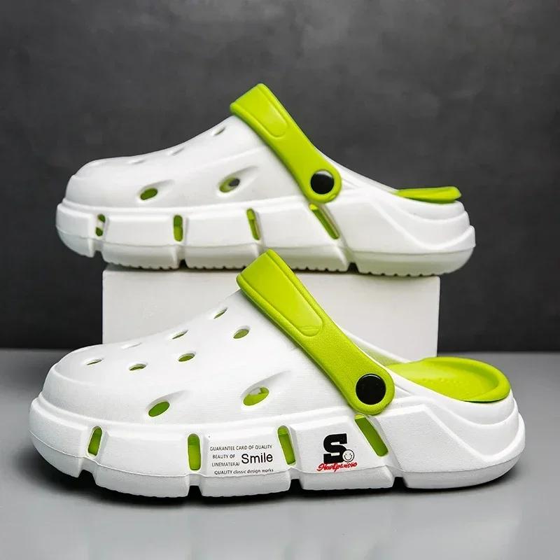 

2024 водонепроницаемая нескользящая обувь для повара для мужчин, садовая обувь, резиновые сандалии, рабочая обувь для работы в ресторане, больнице, медсестре, кухне, рабочая обувь 45