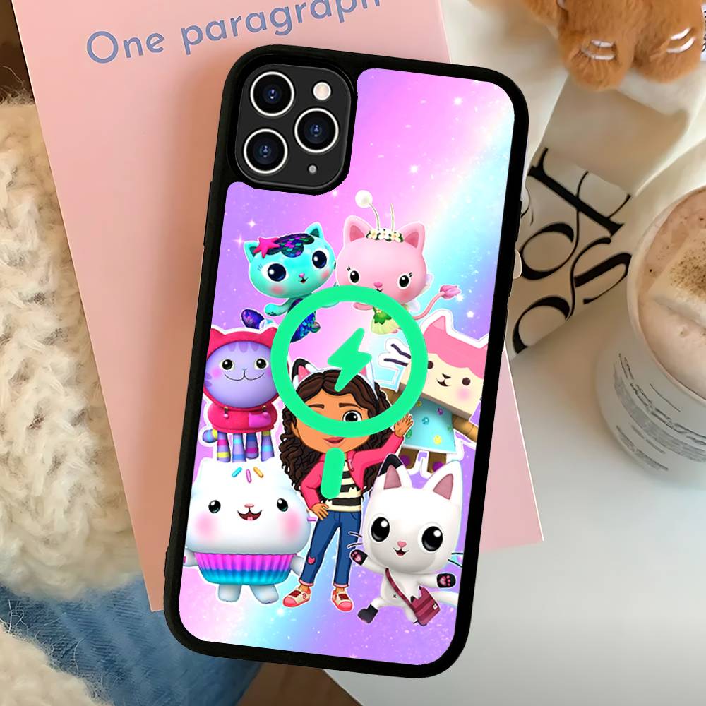 

Cute G-Gabbys D-Dollhouse Magnetic Matte Phone Case For IPhone 16 17 15 14 13 12 11 For Magsafe Wireless Charge Cover iPhone 17pro max