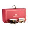 Luxury Retro Bone China Coffee Cup & Saucer Set - Elegant Gift Box, Perfect for Afternoon Tea or Souvenirs