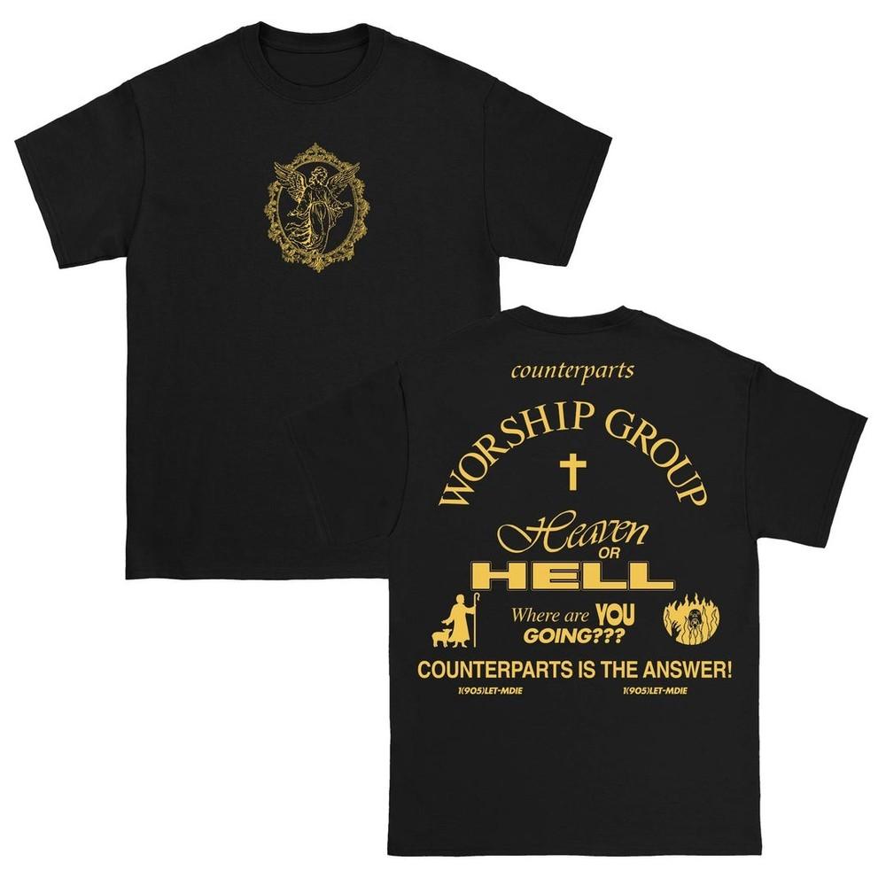 Counterparts Worship Group Tshirt Unisex Heavy Cotton Gift For Fans Unisex T-Shirt M